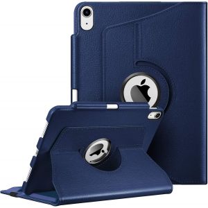 ERYI-Coque Pour Ipad Air 11 Pouces M3/M2 (2025/2024), Ipad Air 5/4 10.9 Pouces (2022/2020) - [Rangement De Stylet] Étui Rotatif À 360° Housse Pivotante Veille/Réveil Auto, Bleu Marine - Neuf