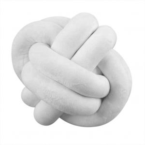 Hjlian Coussin Noue Pour Canape, Coussin Lombaire, Coussin Decoratif Ultra Doux Pour Enfant (Blanc) - Neuf