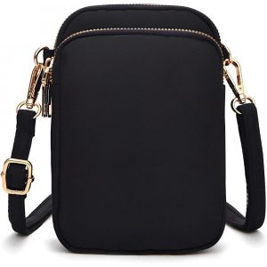 Sac Bandouliere Telephone Portable,Sacs Bandouli&egrave;re Femme Petit,Leger Mini crossbody bag,pour iPhone 16 15 14 13 11 Samsung S23 Xiaomi,Noir - Neuf