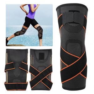 Genouillere De Protection Pour Le Sport, Maintien Au Chaud, Pour Le Basket-Ball, Orange, Taille Xl - Neuf