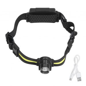 Hjlian Lampe Frontale Multifonction Cob A Led, Mini Lampe Frontale A Induction, Etanche, Ideale Pour Le Camping Ou L'exterieur - Neuf