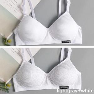 Fallsweet 1/2 Pi&egrave;ces Soutien-Gorge Push Up Sans Fil Sans Couture Pour Femmes Confort En Forme De V Rassemblement Bralette Pour Petits Seins Lingerie Ab Tasse.Whitelightgray.Taille Unique - Neuf