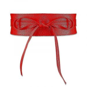 Ceinture En Faux Cuir Pour Femmes, Ceinture &Agrave; La Taille R&eacute;tro &Agrave; Large Enveloppe Pour Robe - Neuf