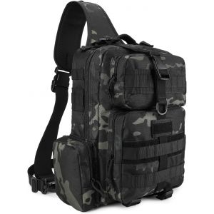 Acdsgd-Sac Bandouli&egrave;re Tactique Pour Hommes Sac &Agrave; Dos &Agrave; Une Bretelle Sac De P&ecirc;che &Agrave; La Mouche Crossbody Edc Pour Poitrine Id&eacute;al Pour Les Sports Ext&eacute;rieurs - Neuf