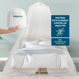 Ulteronixshop-Hoberg Moustiquaire De Voyage | Moustiquaire Xxl Pour Lit B&eacute;b&eacute;, Lit Simple Et Lit Double | Tente Moustiquaire D'ext&eacute;rieur 400 Mesh Pour Balcon | Auvent Anti-Insectes &Agrave; Coller Ou &Agrave; Visse - Neuf