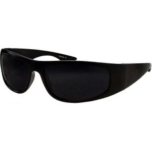 Lunettes De Soleil Super Dark Lens Noir | Motard Style Motard | Cadre Enveloppant - Neuf