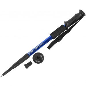 Baton De Marche D'exterieur En Alliage D'aluminium, Reglable, Antiderapant, Pour La Marche, La Randonnee Et L'escalade (Bleu) - Neuf
