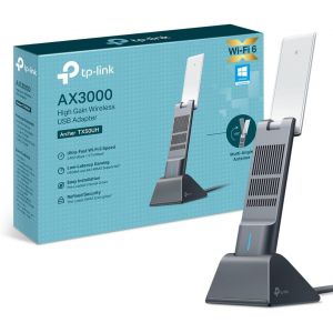 Asfasfq-Tp-Link Clé Wifi 6 Puissante Ax3000 À Gain Élevé Archer Tx50uh, Adaptateur Réseau Sans Fil Avec 2,4 Ghz, 5 Ghz, Antennes Doubles À Gain Élevé, Wpa3, Windows 11/10-Tp-Link - Neuf