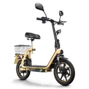 Trottinette &Eacute;lectrique Twofish M5-Elite-E Certifi&eacute; Eec 14 Pouce Moteur 500w Batterie 48v13ah Vitesse Maximale 40km/H Autonomie 30km Jaune - Neuf