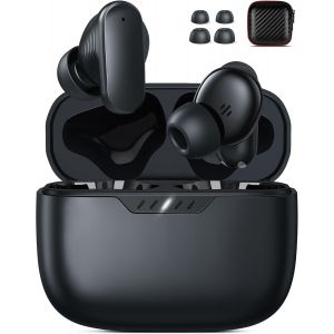 LORANKA-Ecouteurs Bluetooth sans Fil pour iPhone 17 16e 16 Pro Max,Casque Bluetooth 5.4 50 Heures Contr&ocirc;le Tactile HiFi St&eacute;r&eacute;o &Eacute;couteurs USB C Casque USB-C Charge Rapide pour Samsung A17 A16 S25 A56 - Neuf