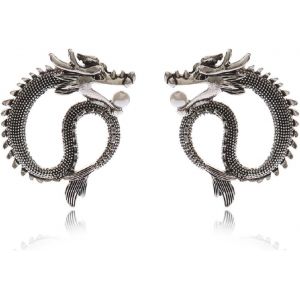 Kalhx-Boucles D'oreilles Dragon Punk,Boucles D'oreilles Dragon Gothique Vintage Pour Femmes,Boucle D'oreille De Vacances Bohèmes En Forme De Dragon Chinois Ancien Pour Dames - Neuf