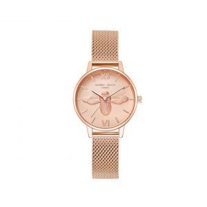 Montre &Agrave; Quartz &Eacute;tanche R018 Lady Bee Pour Femme &iquest; Bracelet En Acier Inoxydable, Cadran Rond, &Eacute;tanch&eacute;it&eacute; 10 M - Neuf
