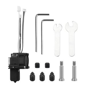 MEVRONISSHOP-X1 Carbon,X1 X1C Hotend Kit pour imprimante 3D Bambu Lab X1 Series avec ventilateur, extr&eacute;mit&eacute; chaude, thermistance, chauffage en c&eacute;ramique, buse en acier tremp&eacute; 0,2/0,4/0,6/0,8 mm et bl - Neuf