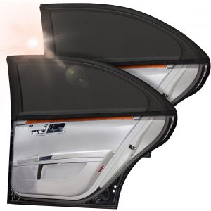 Kal-Pare Soleil Voiture Bébé, 2 Pièces Chaussette Voiture Soleil Pour Enfants Et Animaux, Bloquer Les Rayons Uv Et Protection De La Vie Privée, Compatible Avec 98% Des Véhicules - Neuf
