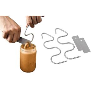 Ensemble M&eacute;langeur Et Racleur Pour Beurre De Cacahu&egrave;te, Id&eacute;al Pour M&eacute;langer Les Beurres De Noix Et Les P&acirc;tes &Agrave; Tartiner - Neuf