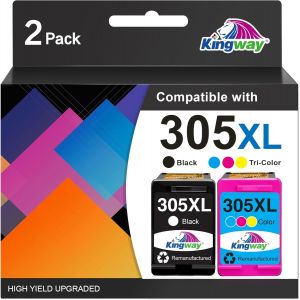 CHECARZHN--NO1-305Xl Cartouches D'Encre De Remplacement Pour Cartouche 305 Xl 305Xl Pour Deskjet 2820 2700 2710 2720 2722 Plus 4120 4100 4130 Envy 6000 6010 6020 6030 6032 6400 6430 6432(Noir, Couleur) - Neuf