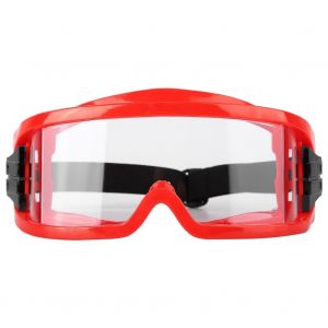 Lunettes de securite en PVC, coupe-vent, anti-poussiere, anti-chocs, protection des yeux (rouge) - Neuf