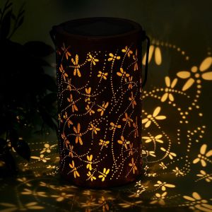 Kalanka-Lanterne Solaire Exterieur, Libellule Lampe Solaire Exterieur En Métale, Lanterne Suspendues Lumiere Exterieur Étanche, Décoration Jardin Extérieur Pour Grand Patio Cour Porche Chemin - Neuf