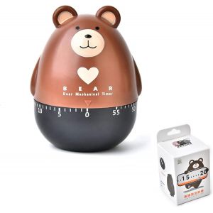 Checarzhn--No1-Minuteur De Cuisine Rigolo Minuterie Mécanique Minuterie De Cuisine Rotative Compte À Rebours Plastique En Forme D'?Uf Avec 60 Minutes Alarme Rotative Mécanique 87 * 65 Cm Pour La Cuis - Neuf