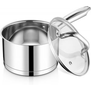 KALANKA-Casserole inox avec couvercle - taille 3 - Neuf