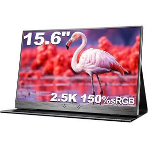 ChenQuanSarl-Écran Portable 15.6"" 2.5K 150% Srgb 500Nit Moniteur Ips Ultra-Léger, Moniteur Portable Hdmi/Type-C Pour Pc/Laptop/Mac/Ps5/Xbox - Neuf
