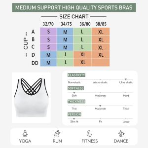 Soutiens Gorge Femme Sans Armatures Sans Coutures Brassiere Sport Femme Maintien Fort Confortable Soutien-Gorge Pour Quotidien Sport Yoga - Neuf