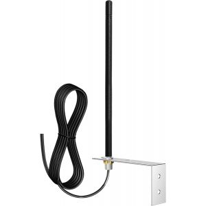 Antenne Universelle 433,92 MHz pour Portail Automatique R&eacute;cepteurs et Automatisme de Porte Garage avec Support et C&acirc;ble D'extension - Neuf