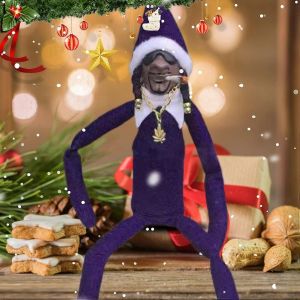 2023 Noël Jouets pour enfants L'elfe Poupée Noël Décor pour enfants Cadeau Surprise Peluche Vacances Reideer Elfes Couleurs Violettes - Neuf