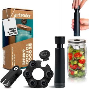 Set De Mise Sous Vide &iquest; Conservez Vos Aliments Et Boissons Jusqu&iquest;&Agrave; 5 Fois Plus Longtemps, Sans Bpa, Mat&eacute;riaux Durables. Inclus : Pompe &Agrave; Vide, 6 Bouchons &Agrave; Vin, Coffret Cadeau. - Neuf