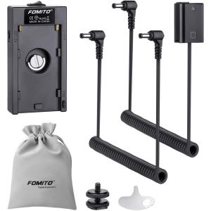 MEVRONISSHOP-Fomito NP-F970 F750F550 Remplacement de la Plaque de Batterie Adaptateur Secteur ACPW20 vers Batterie factice FW50 pour Sony A7 A7II A7R A7RII A7S A7S2 A7M A7M2 A6500 A6000 A5100 A3000 N - Neuf