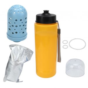 Bouteille D'eau Filtree Portable Avec Filtre Pour Voyage, Randonnee, Camping, 750 Ml, Jaune - Neuf