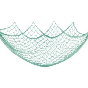 ERYI-200 Cm X 150 Cm Filet De Pêche Avec Coquilles Plage Thème Décor Pour La Fête Maison Salon Chambre Style Méditerranéen Décor Décoration Murale (Green) - Neuf
