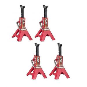 4pcs métal réglable en hauteur 6 tonne cric support de réparation pour 1/10 rc crawler voiture axial scx10 90046 trax - Neuf