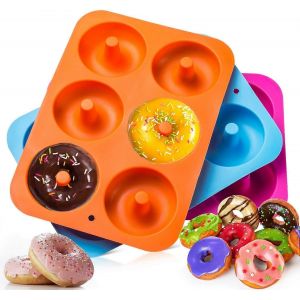 3 Pièces De Moule À Beignets En Silicone Le Récipient À Feuilles De Moule De Beignet Fait Des Beignets Parfaits De 3 Pouces - Neuf