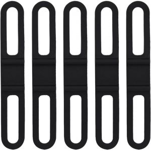 Support De Lampe De Poche De V&eacute;lo Sangle De V&eacute;lo Bande-5pcs/Set Multifonctionnel V&eacute;lo V&eacute;lo V&eacute;lo Silicone Fixe Sangle Bandage Support De Lampe De Poche Montage - Neuf