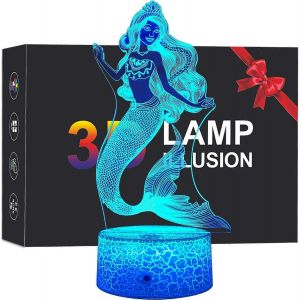 Sir&egrave;ne 3d Lampe Veilleuse Pour Enfants Avec Smart Touch Et T&eacute;l&eacute;commande,Veilleuse Pour Enfants - Neuf