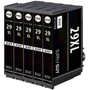 ERYI-5 Xl Cartouches D'Encre Compatible Avec Epson 29Xl Noir Pour Xp235 Xp240 Xp245 Xp247 Xp255 Xp257 Xp330 Xp332 Xp335 Xp342 Xp345 Xp350 Xp352 Xp355 Xp430 Xp432 Xp435 Xp442 Xp445 Xp452 Xp455 - Neuf