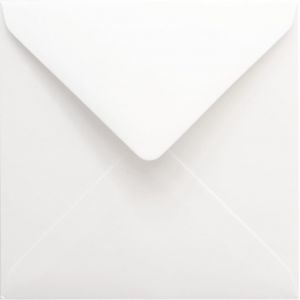 25 enveloppes carrées blanches 110 x 110 mm 120g Malmero Blanc enveloppes décoratives enveloppes colorées pour cartes de voeux invitations mariage anniversaires enveloppes de couleur - Neuf