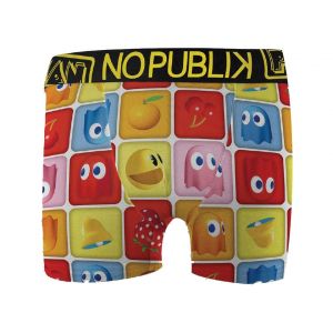 Boxer No Publik Featuring Pacman Homme Confort Et Fantaisie En Coton -Assortiment Modèles Photos Selon Arrivages- Icone 1542 En Microfibre - Neuf