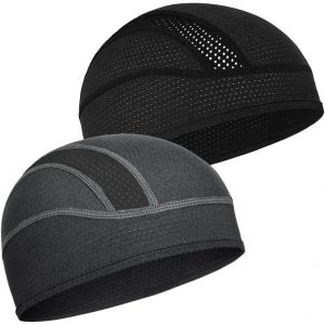 Subzonal-2 Pcs Bandana Sous Casque, Casquette De Cr&acirc;ne Skull Cap, Bonnet Casquette Velo Pirate Homme Femme, Beanie Protection Uv Upf 50+ Cool Doublure Sous-Casque, Randonn&eacute;e Cyclisme Moto Running Spo - Neuf