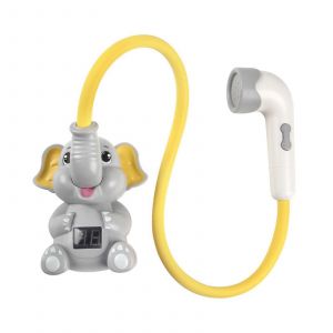 Ensemble De Jouets De Bain Rechargeables Avec Pommeau De Douche Réglable Pour Nouveau-Nés Et Tout-Petits, Rose-Gris - Neuf