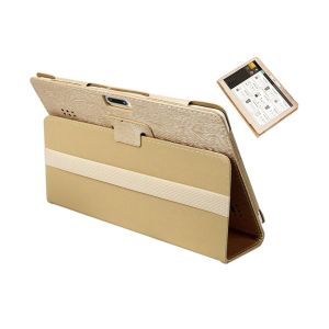 &Eacute;tui pour tablette Android 10,1 pouces avec support rotatif - Or - Neuf