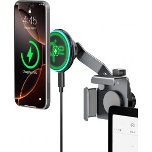 Support Téléphone Avec Chargeur Sans Fil Qi2 15W Pour Tesla Model Y/3, Support Métal Extensible, Compatible Avec Iphone Magnent, Fixation Magnétique Puissante Pour Tesla Model 3/Y/[CAR783145] - Neuf