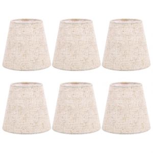 Lot De 6 Petits Abat-Jours &Agrave; Clipser Pour Lampe De Table,Lustre,Applique Murale - Neuf