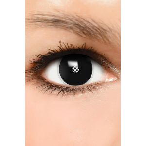 Kalanka-Lentilles De Contact Noires U2013 Effet Frozen Shadow, Sans Correction, Journali&egrave;res, 1 Paire (2 Pcs) U2013 Id&eacute;ales Pour Les Soir&eacute;es Et D&eacute;guisements - Neuf