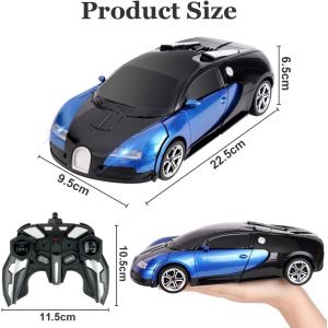 TZF-Robot de Voiture Transformable RC, 1:18 Voiture Radiocommande avec Rechargeable Battery, Cadeau pour Garçon Fille - Neuf