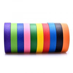 10 Pcs De 10 Couleurs 20m Color&eacute; Masking Tape Arc-En-Ciel Couleur Facile D&eacute;chirure D&eacute;coration De La Maison Fournitures De Bureau Nouveau - Neuf
