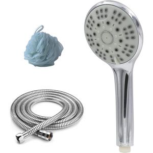 JGD-Kit: T&eacute;l&eacute;phone 5 Modes, Tuyau Inoxydable, &Eacute;ponge De Douche Haute Pression - Neuf