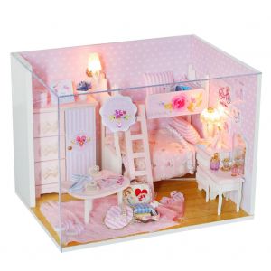 Maison de poupee DIY, jolie maison, mini maison, kit de jouets avec musique - Neuf