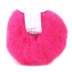 Fil de laine angora doux et populaire en mohair et pashm (rose peche) - Neuf